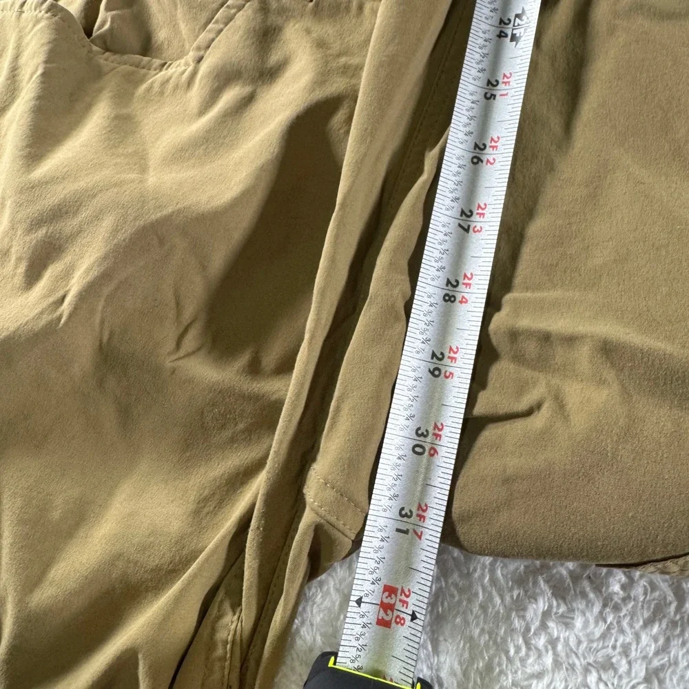 Eddie Bauer First Ascent Guide Pro Pants Mens 38x32 Khaki Straight Fleece Lined